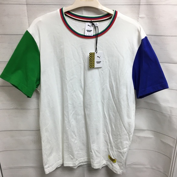 New with Defects Puma x Chinatown Market Colorblock Tee - Picture 5 of 13